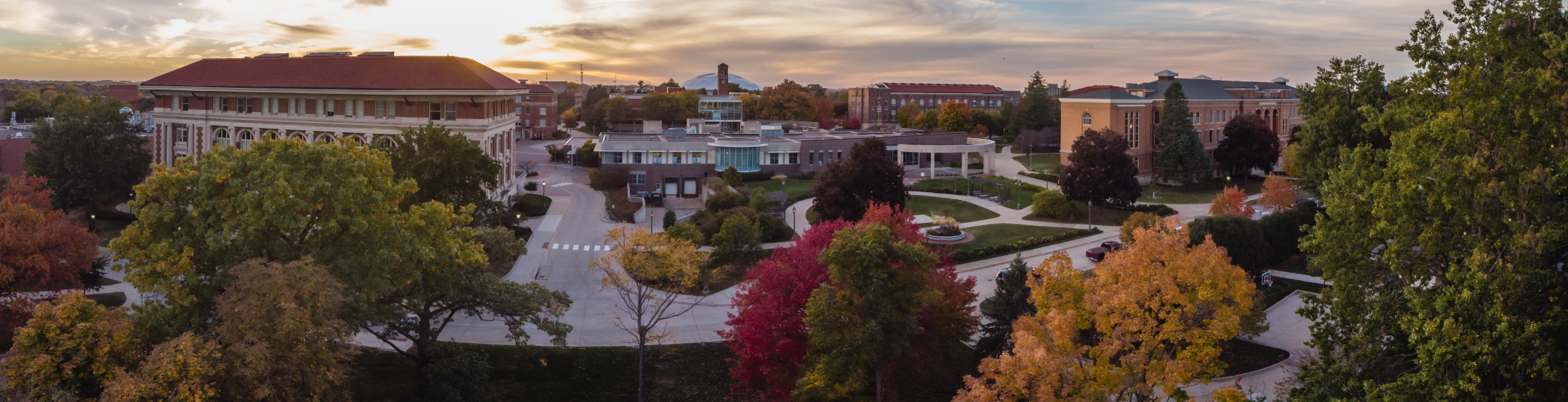 fall campus view